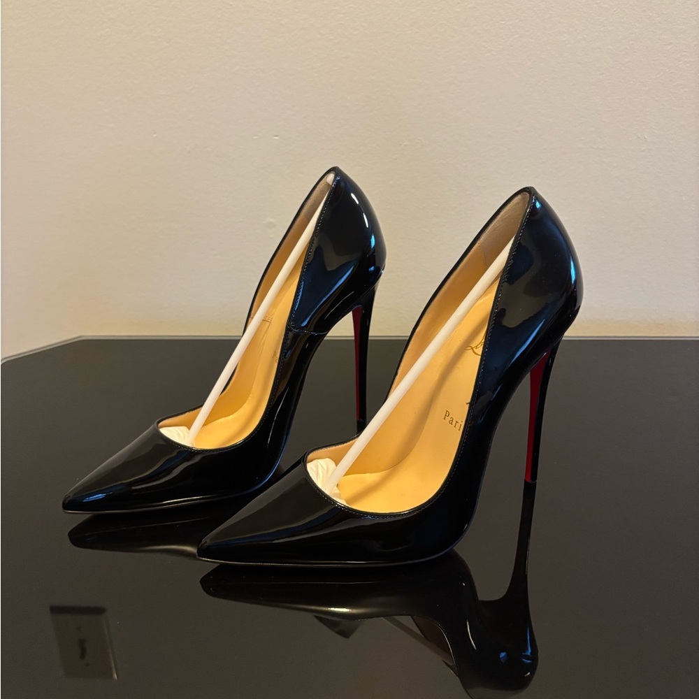 Christian Louboutin So KateBlack Patent Pointed Toe Pumps - Picture 6 of 9